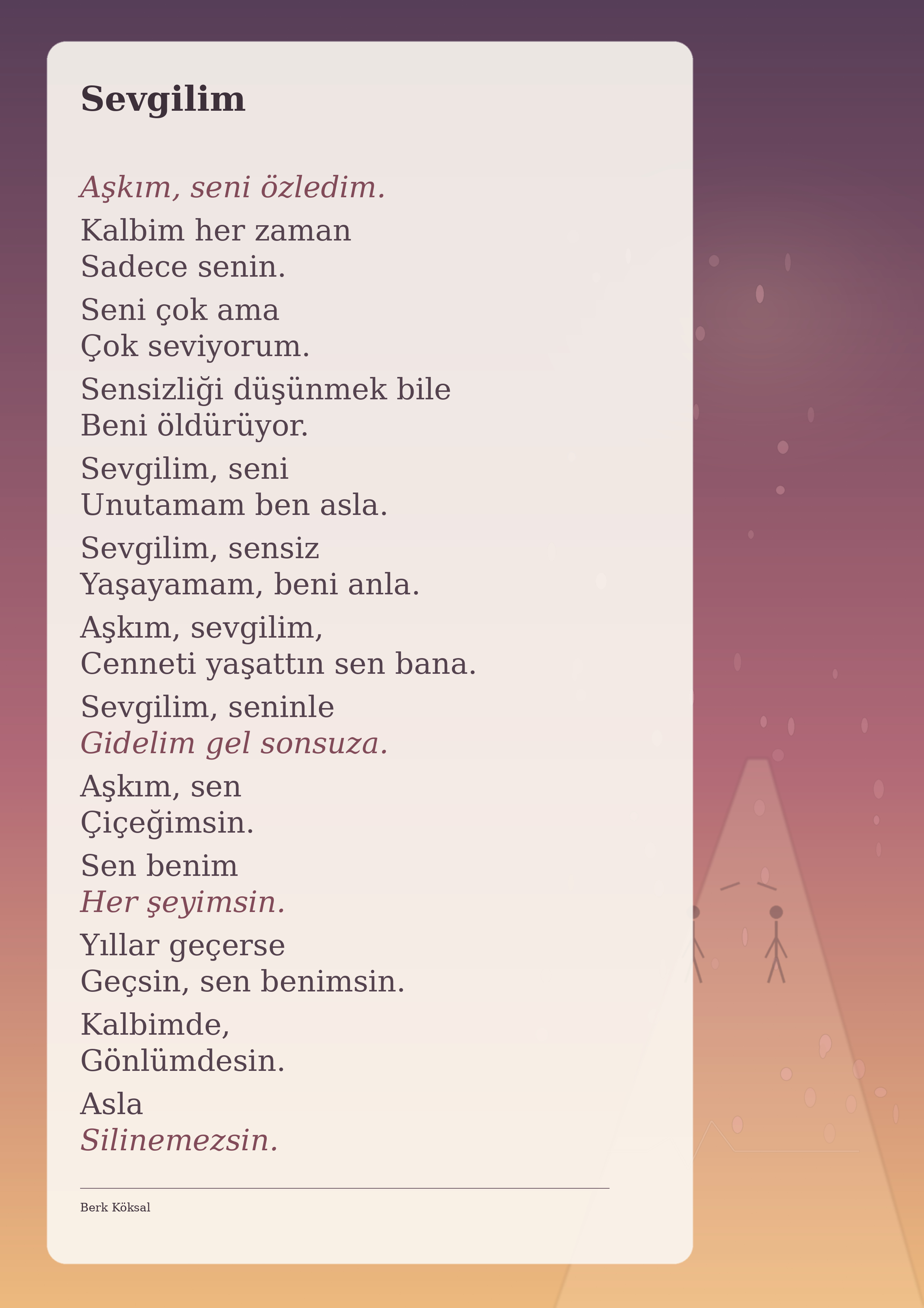 Sevgilim — Berk Köksal