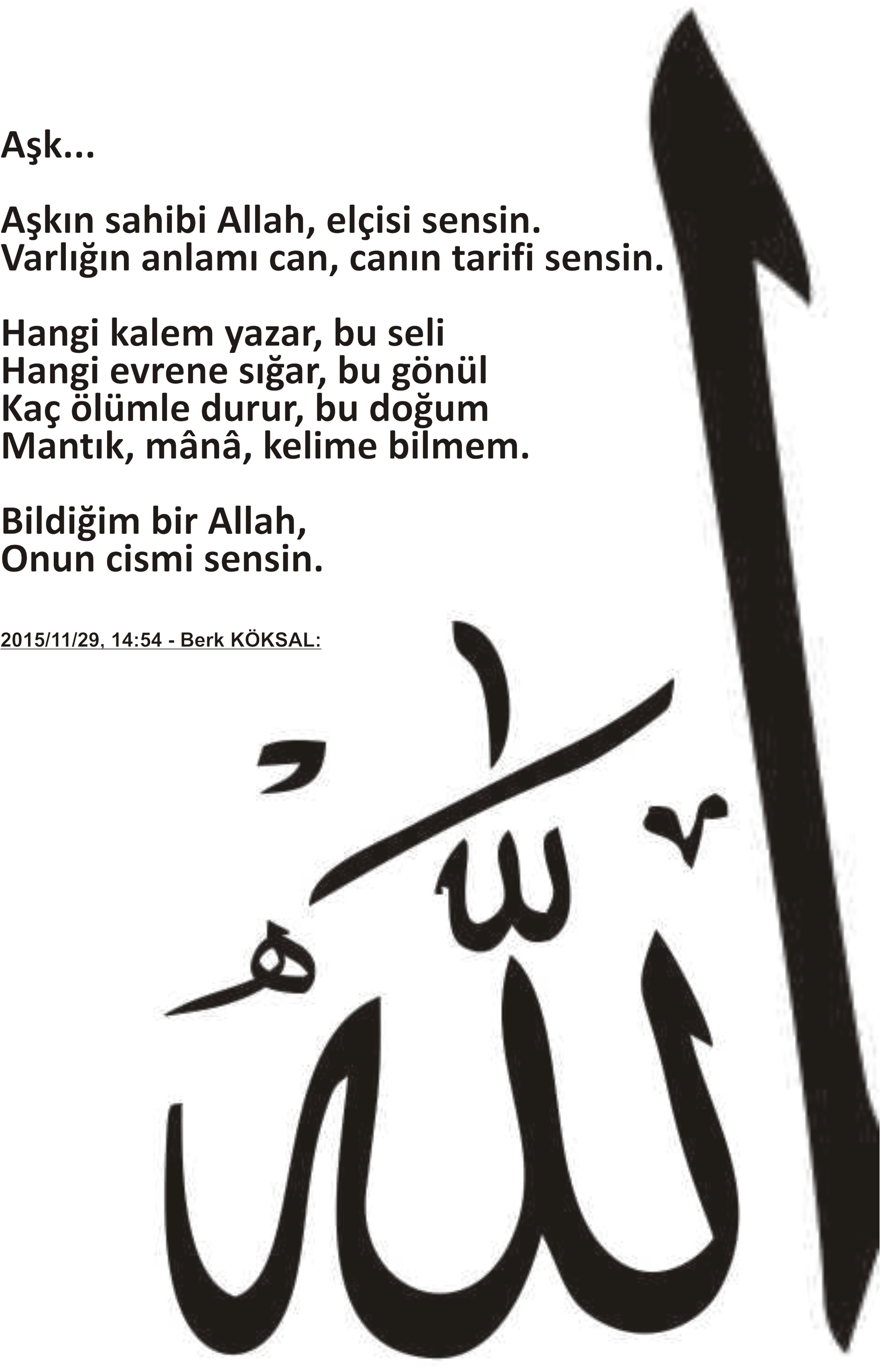 Aşk — Berk Köksal