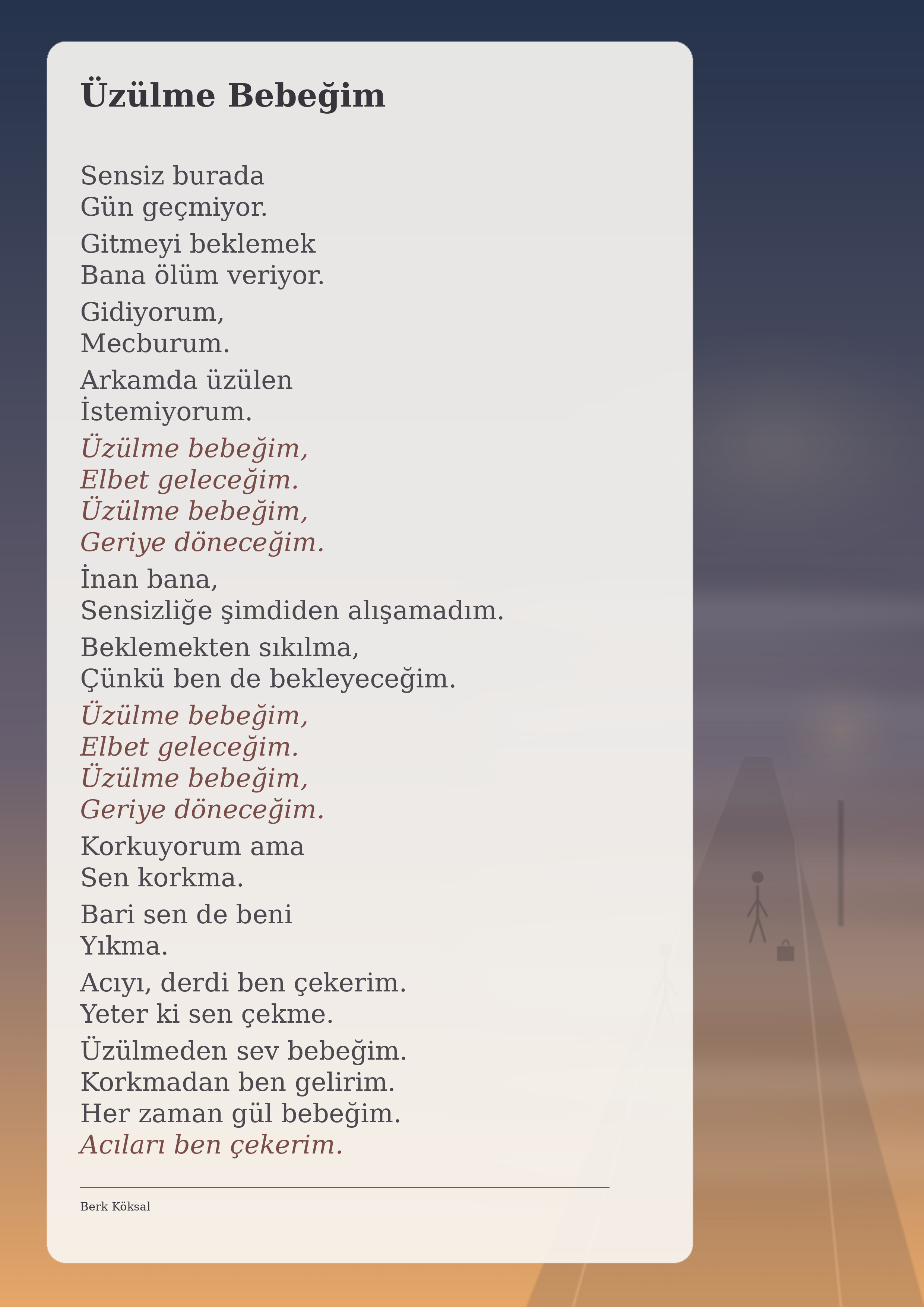 Üzülme Bebeğim — Berk Köksal