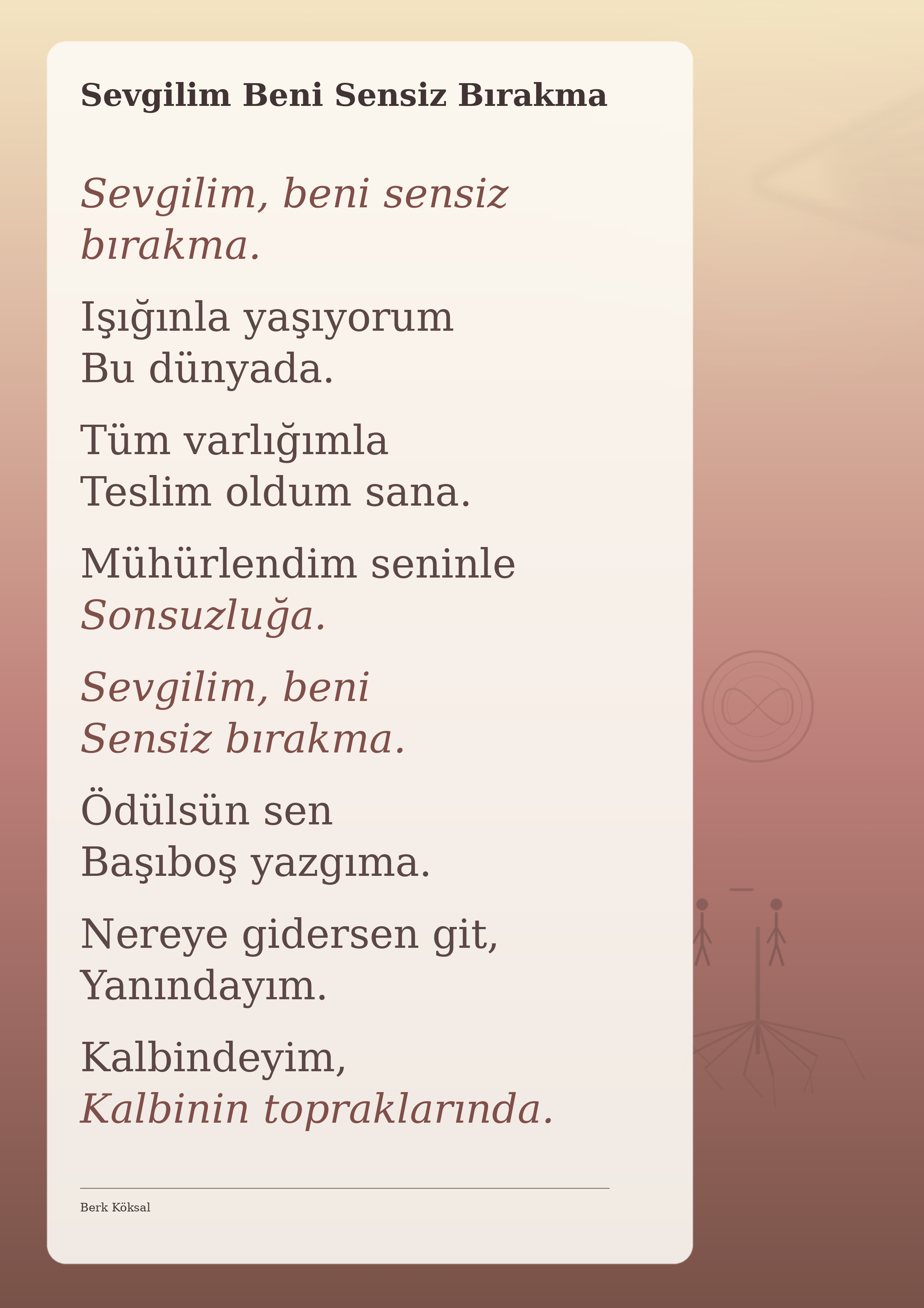 Sevgilim Beni Sensiz Bırakma — Berk Köksal