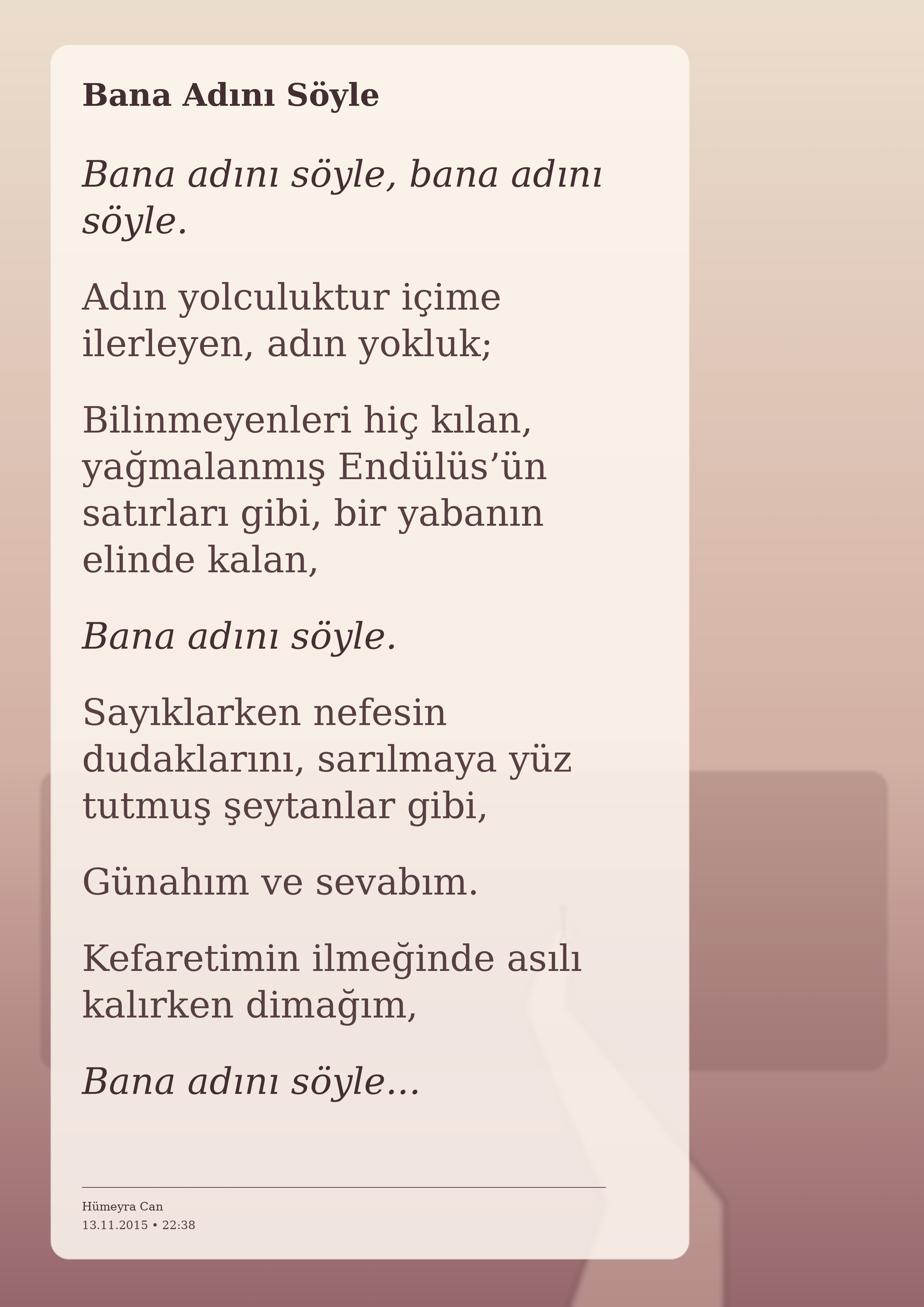 Bana Adını Söyle — Hümeyra Can Köksal