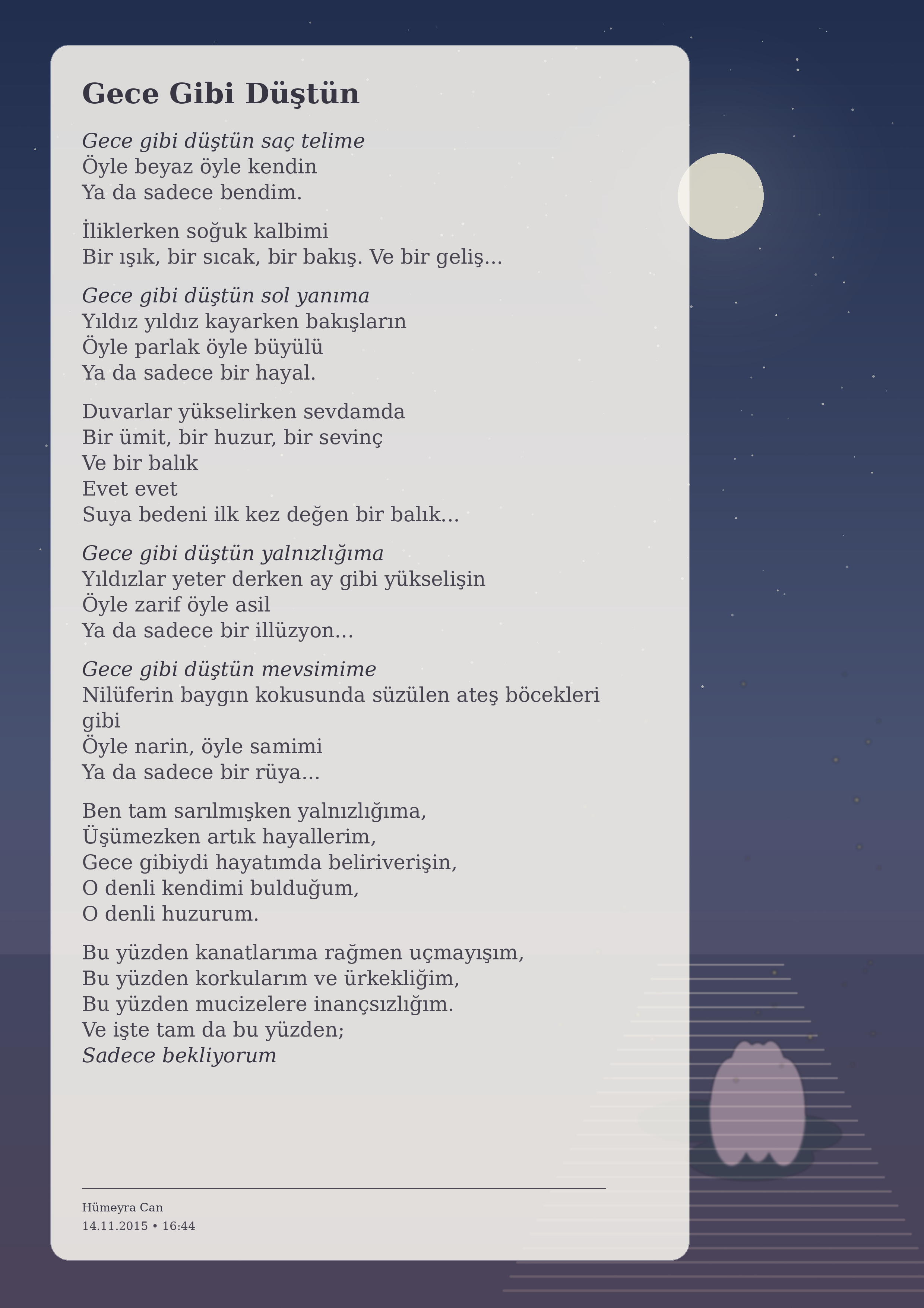 Gece Gibi Düştün — Hümeyra Can Köksal