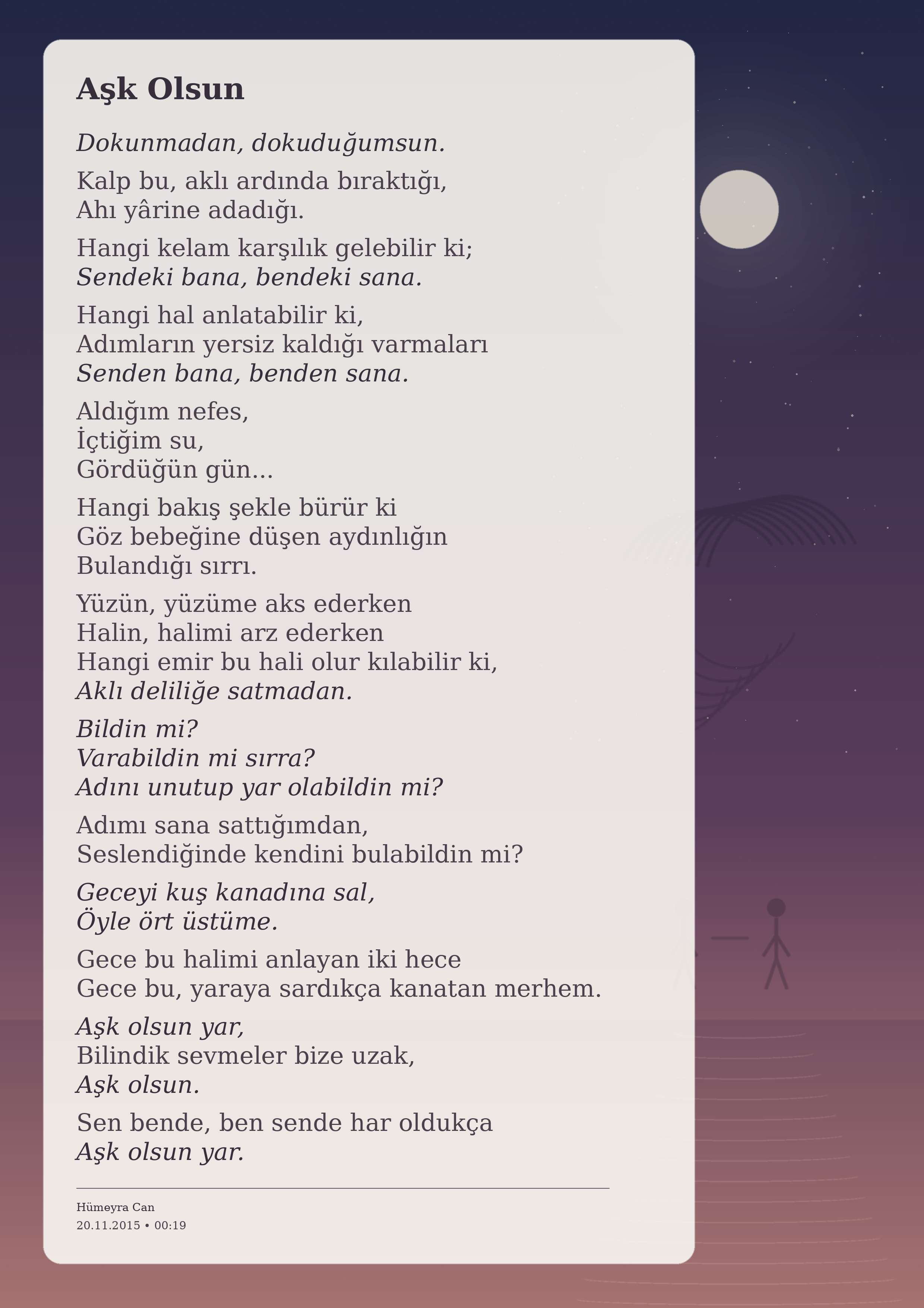 Aşk Olsun — Hümeyra Can Köksal