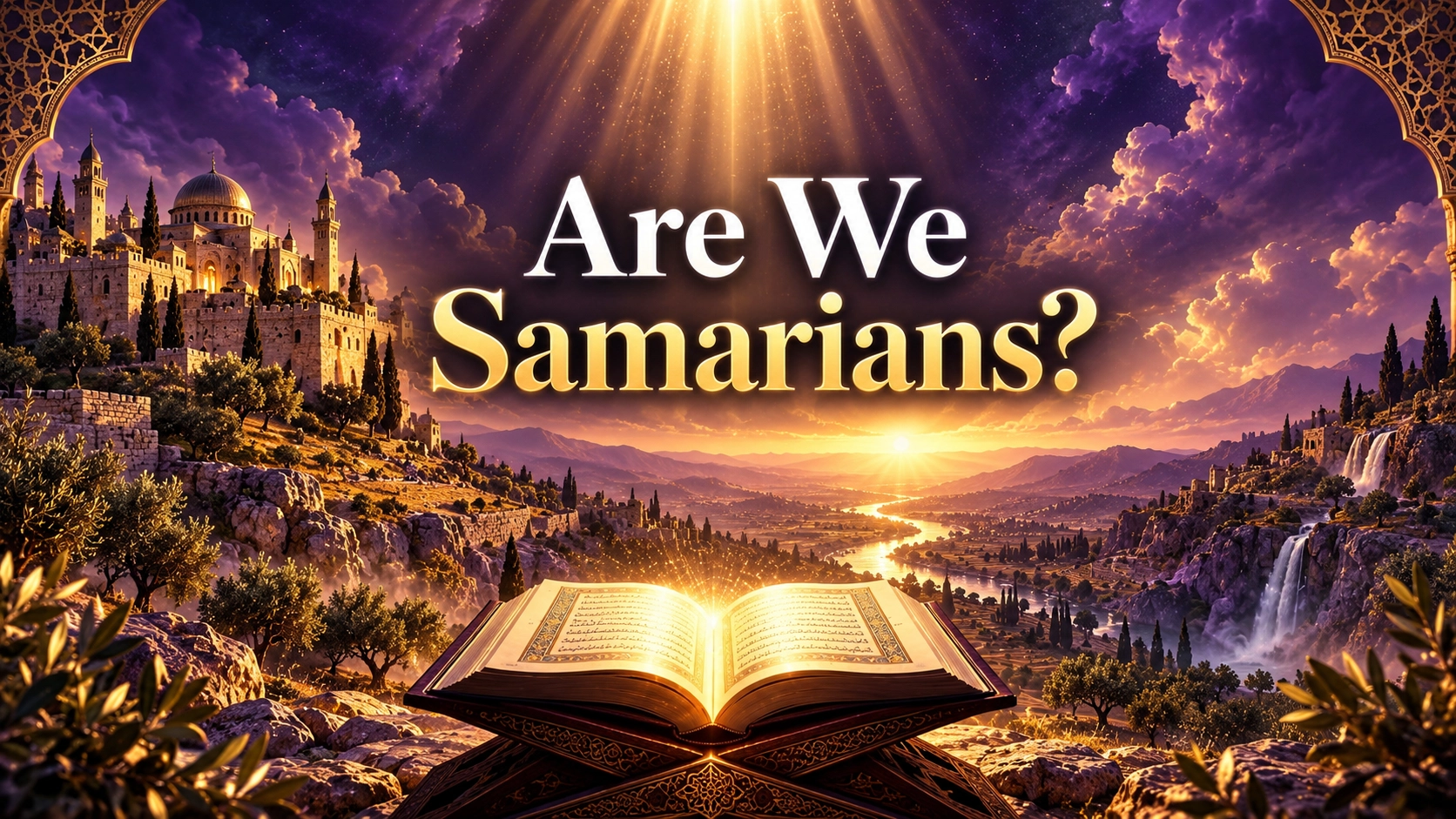Cover image titled Are We Samarians, symbolizing personal opinion, religious influence, ego, guidance, verification, and the search for truth