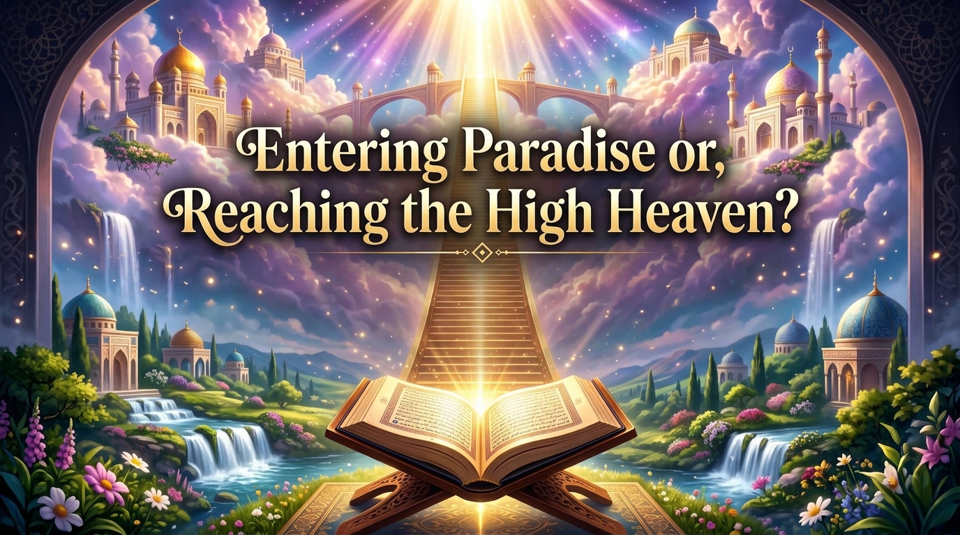 Cover image representing High Heaven, Lower Heaven, nearness to GOD, the heavenly society, and the spiritual meaning of submission