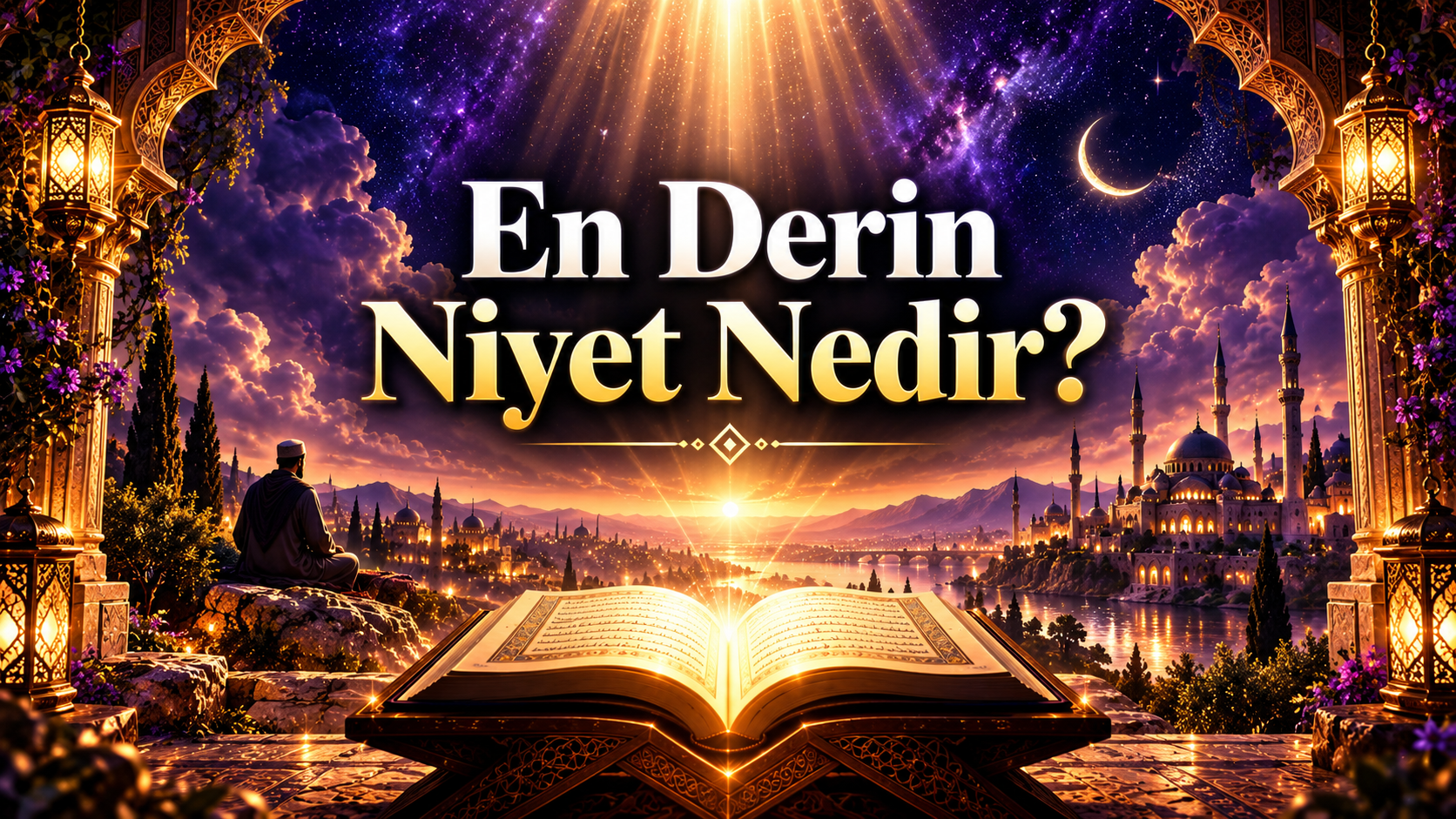 En Derin Niyet Nedir başlıklı, insanın görünen davranışlarının altında kalan kalp, samimiyet, iç hesaplaşma ve TANRI'nın hoşnutluğunu arama temalarını simgeleyen kapak görseli