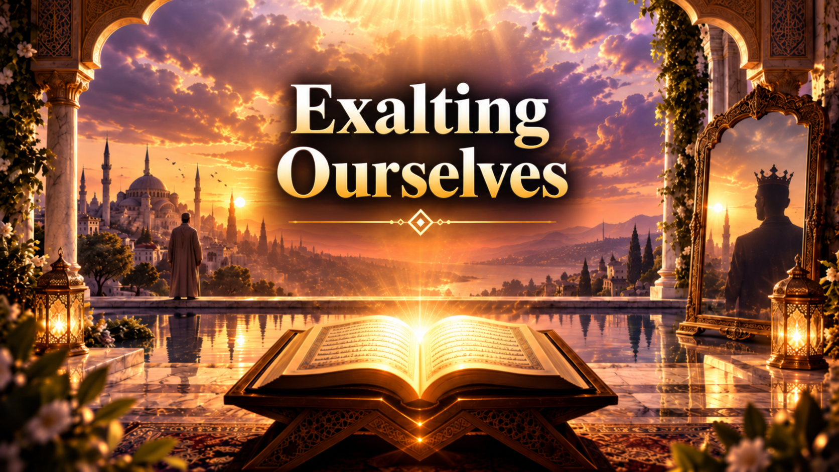 Exalting Ourselves cover image reflecting on the self, purification, humility, repentance, and judging one’s own righteousness