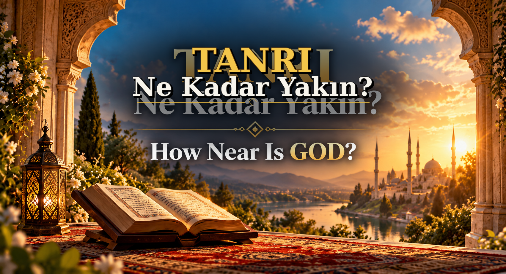 How Near Is GOD cover image reflecting on divine nearness, prayer, intermediaries, monotheism, response, and trust in GOD