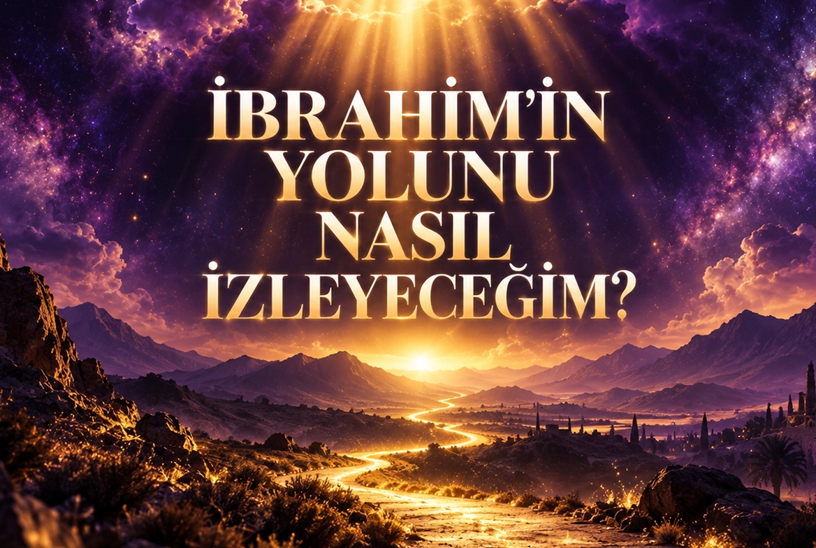 İbrahim’in Yolunu Nasıl İzleyeceğim başlıklı, İbrahim’in tevhid, rehberlik ve teslimiyet yolunu konu alan kapak görseli
