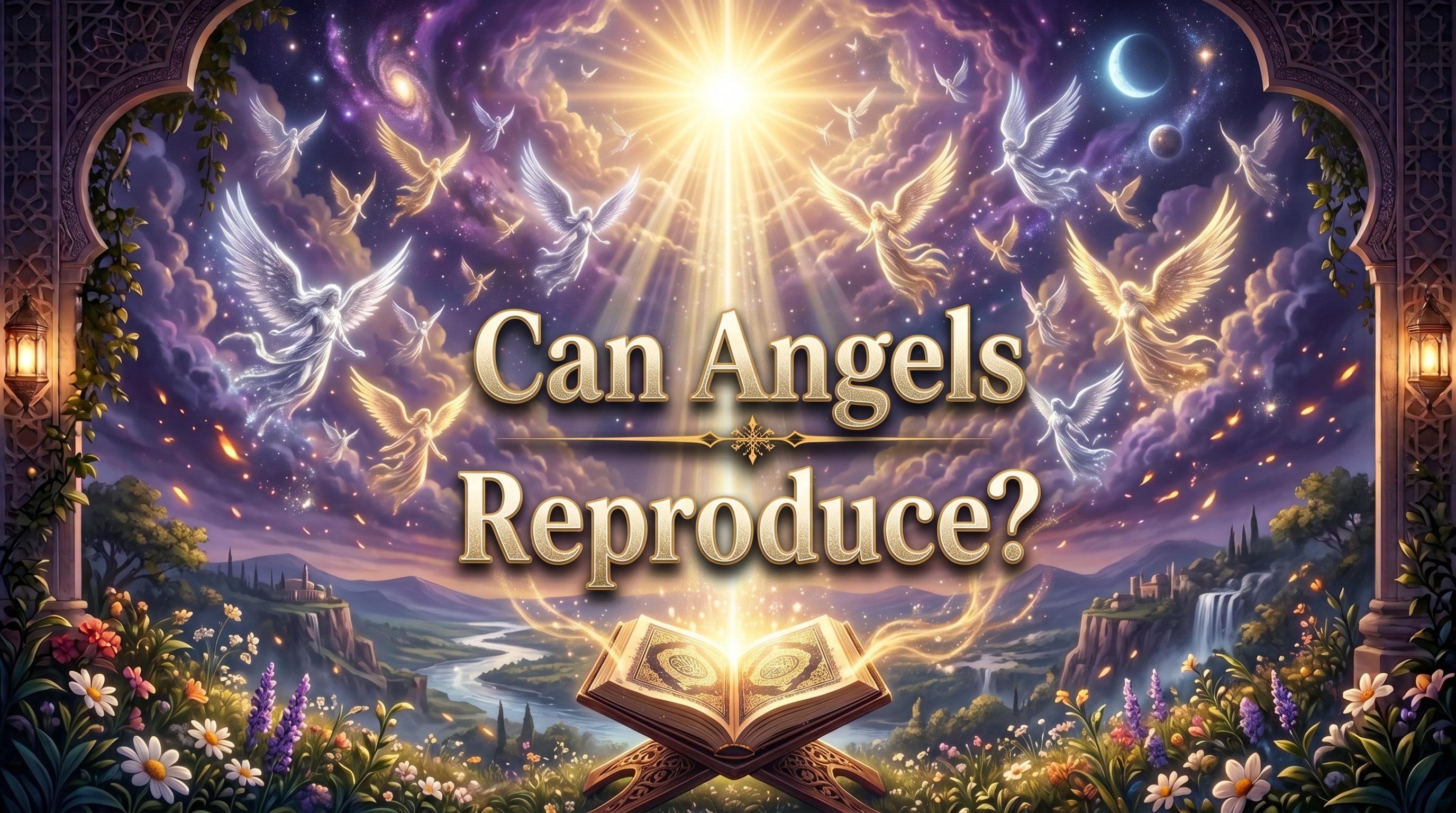 Cover image representing angelic creation, the possibility of angels colonizing Earth, and the limitless creative power of GOD