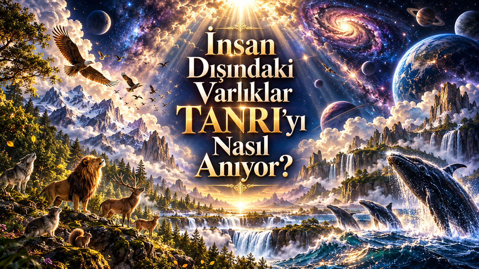 Onların Yüceltmesini Anlamazsınız başlıklı, yaratılışın TANRI’yı yüceltmesi, kuşlar, gök gürültüsü, secde ve insan bilgisinin sınırları üzerine tefekkürü temsil eden kapak görseli
