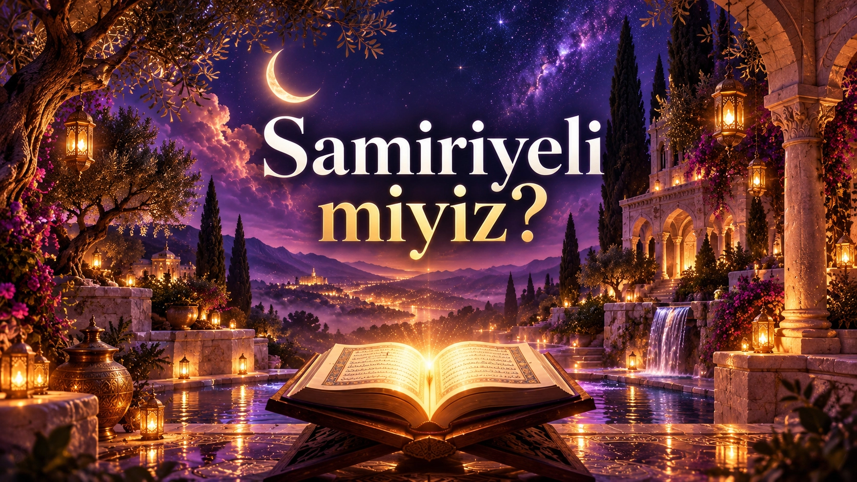 Samiriyeli miyiz başlıklı, kişisel görüş, dini yönlendirme, ego, rehberlik ve hakikati sorgulama temalarını simgeleyen kapak görseli