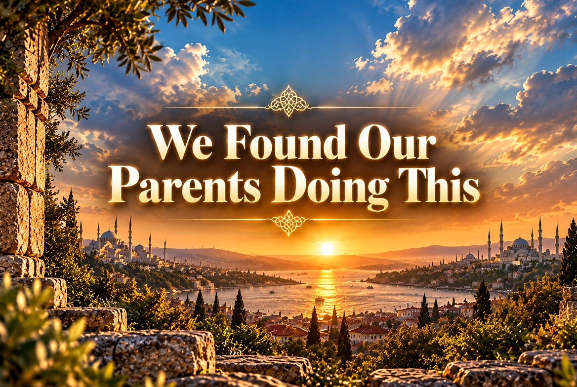 We Found Our Parents Doing This cover image reflecting on inherited belief, tradition, verification, and guidance